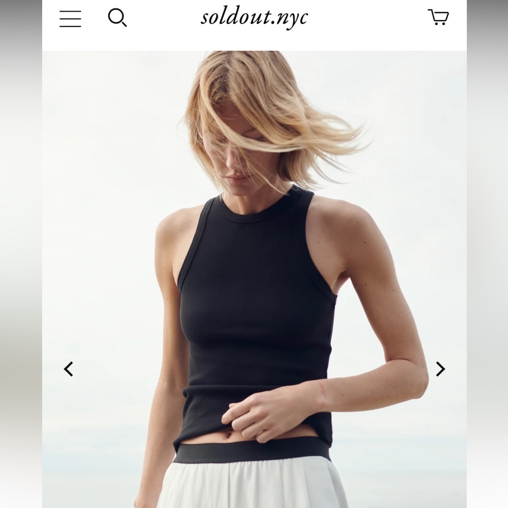 Soldout.nyc Bot So Basic Black Tank - Picture 5 of 5